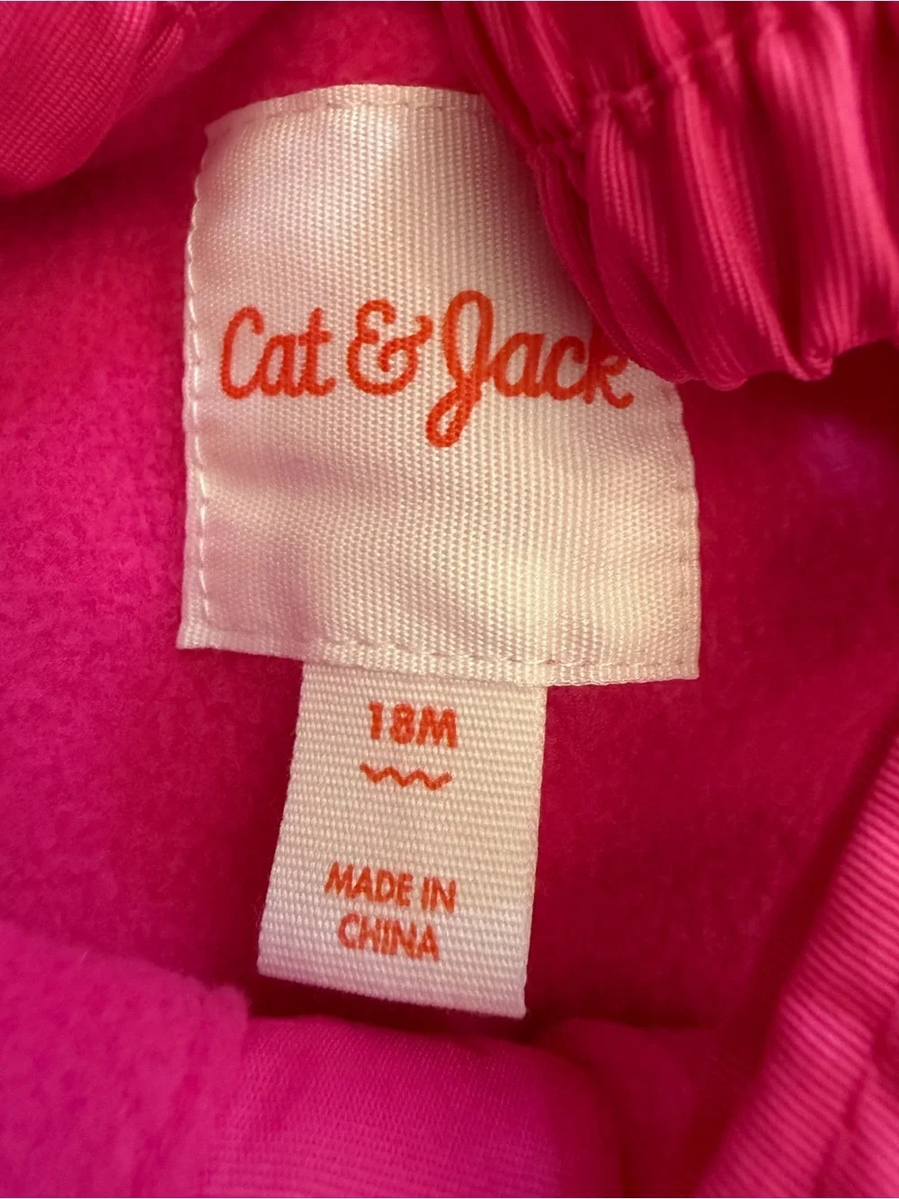 Cat & Jack Pink and Black Kids Snow Overalls Pair